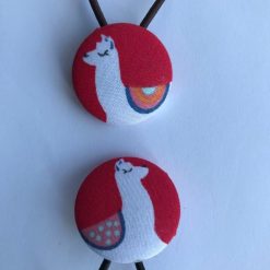 Handmade Llama print button bobbles 3 Handmade Llama print button bobbles 5