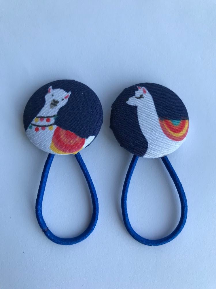 Handmade yellow swan print button bobbles Handmade yellow swan print button bobbles