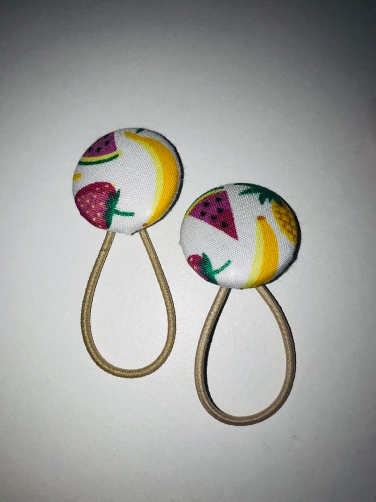 Handmade Llama print button bobbles Handmade Llama print button bobbles