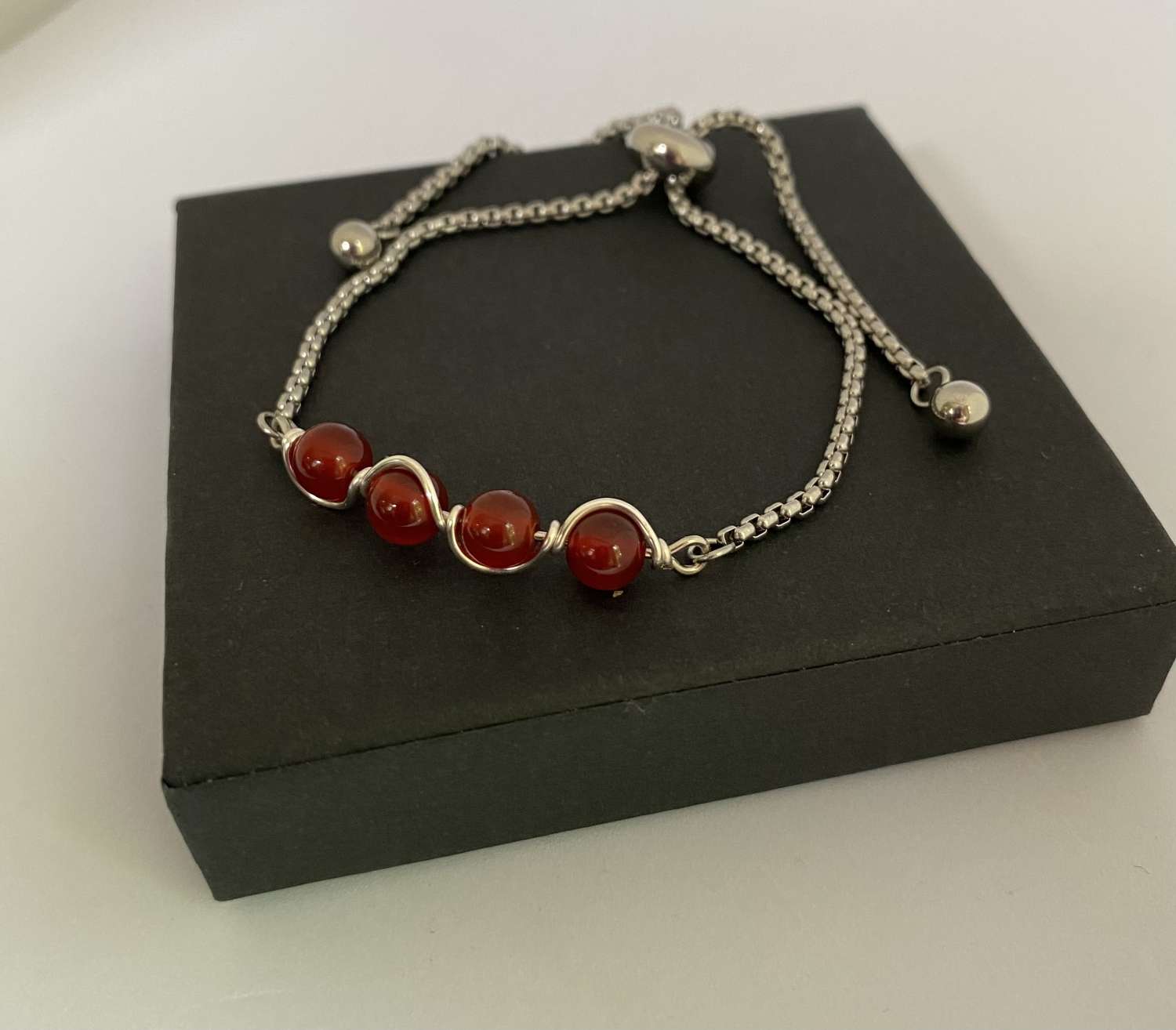 Red Gemstone Bracelet Red Gemstone Bracelet