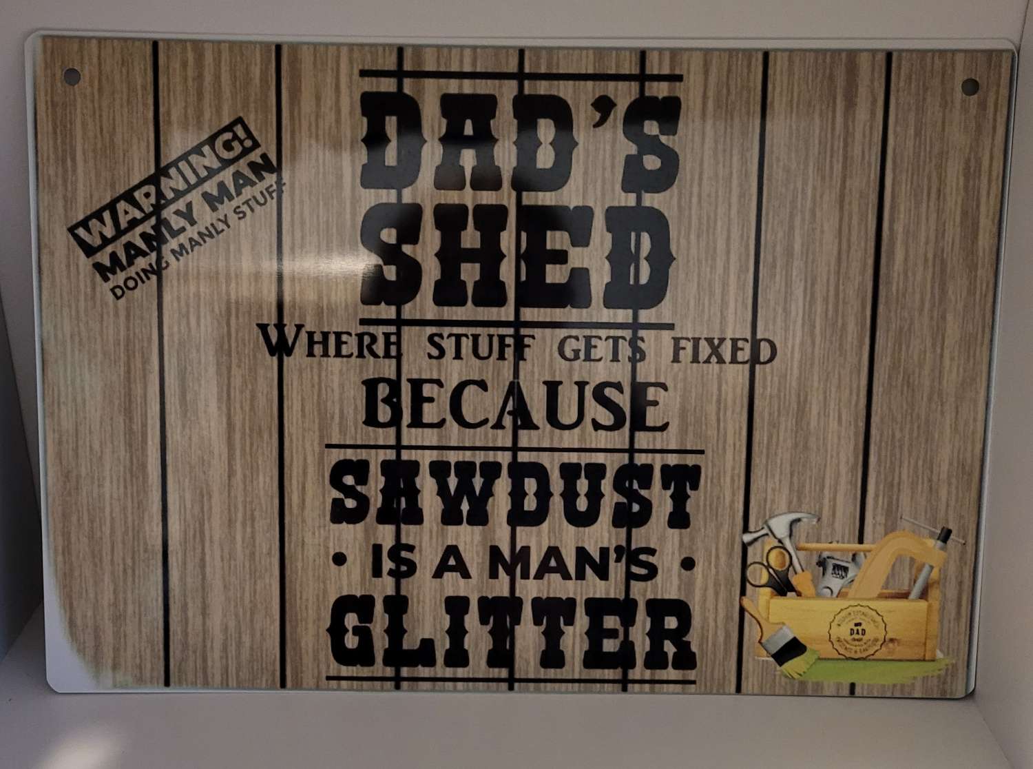 Aluminium shed sign Aluminium shed sign