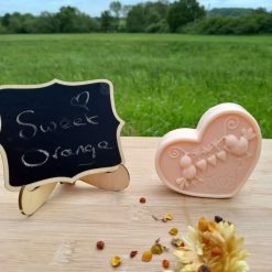 Sweet orange soap heart joy