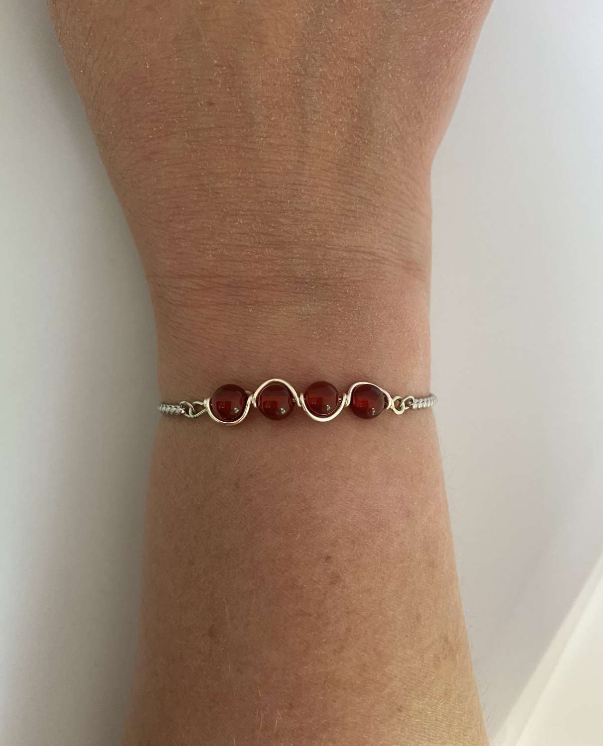 Red Gemstone Bracelet Red Gemstone Bracelet