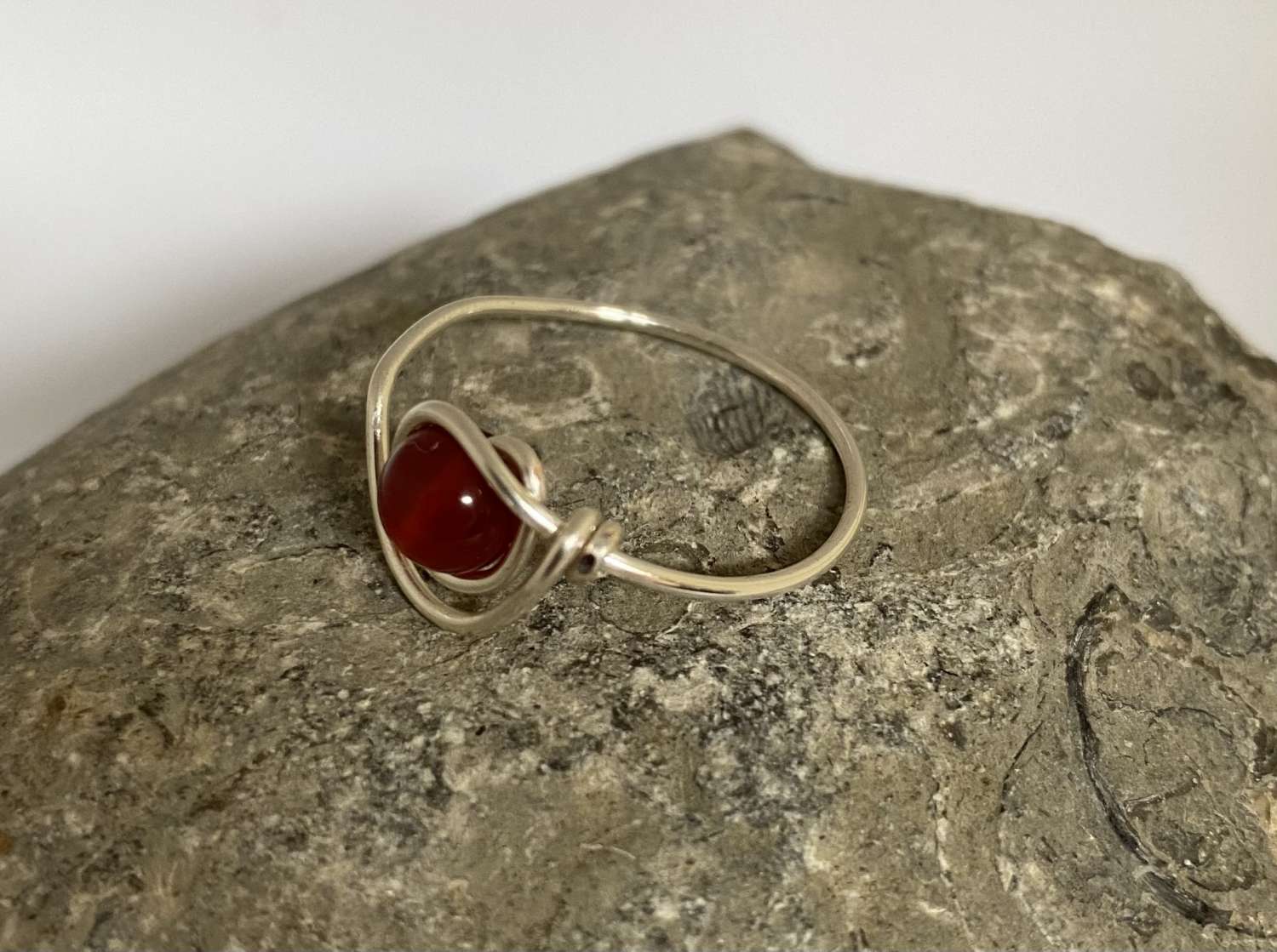 Red Minimalist Ring Red Minimalist Ring