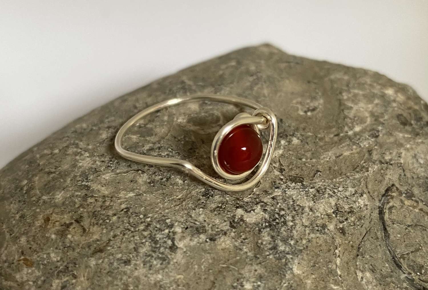 Red Minimalist Ring Red Minimalist Ring