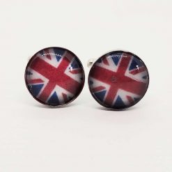 Hand Made coronation inspired Union Jack Cufflinks 5