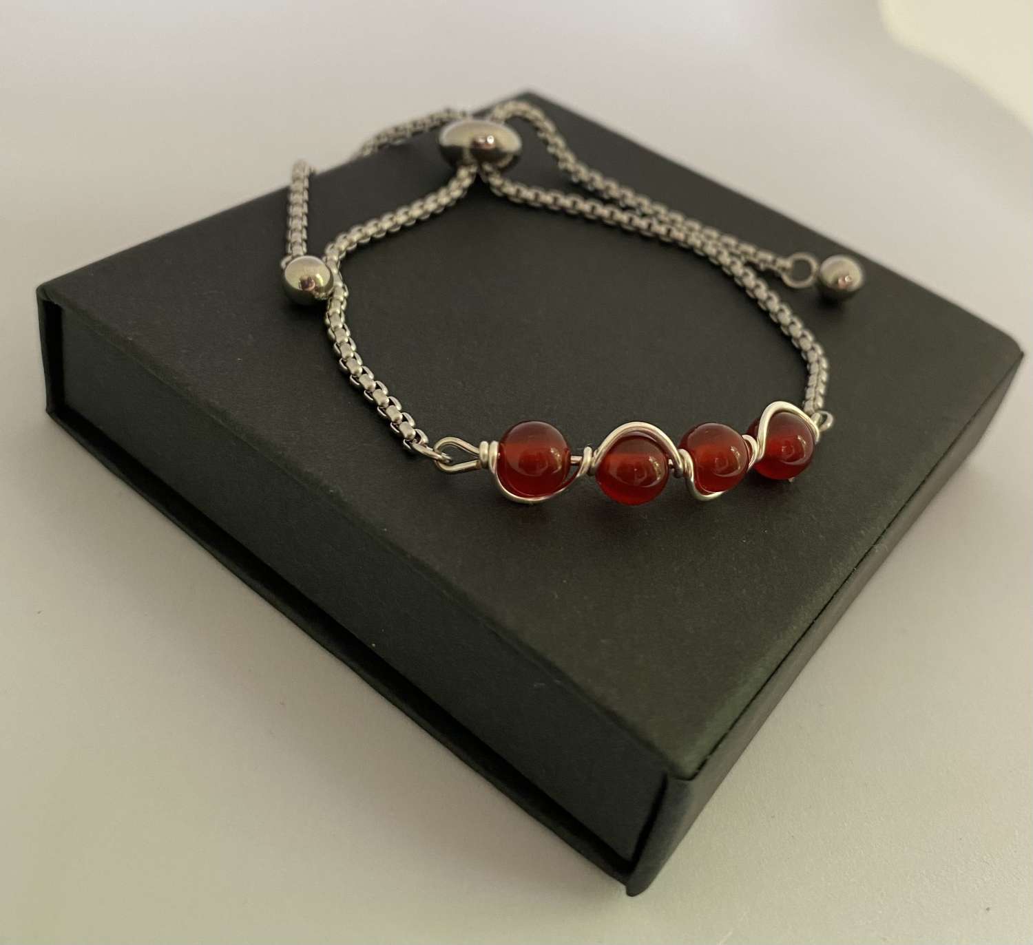 Red Gemstone Bracelet Red Gemstone Bracelet