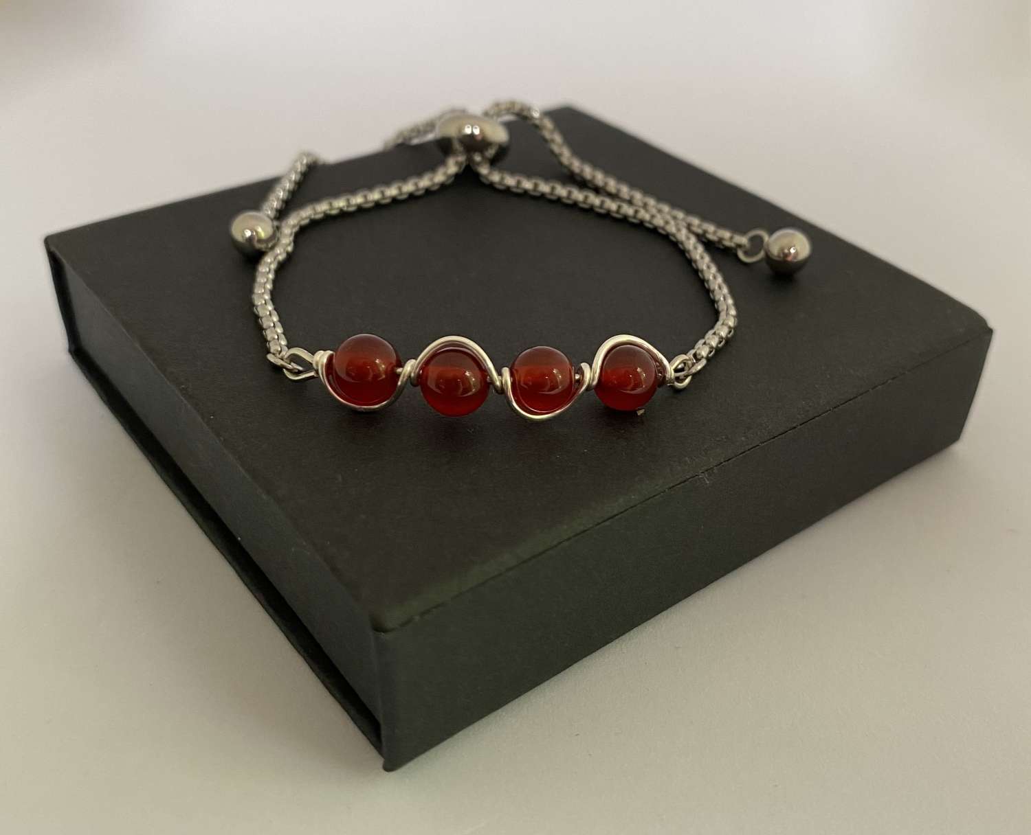 Red Gemstone Bracelet Red Gemstone Bracelet
