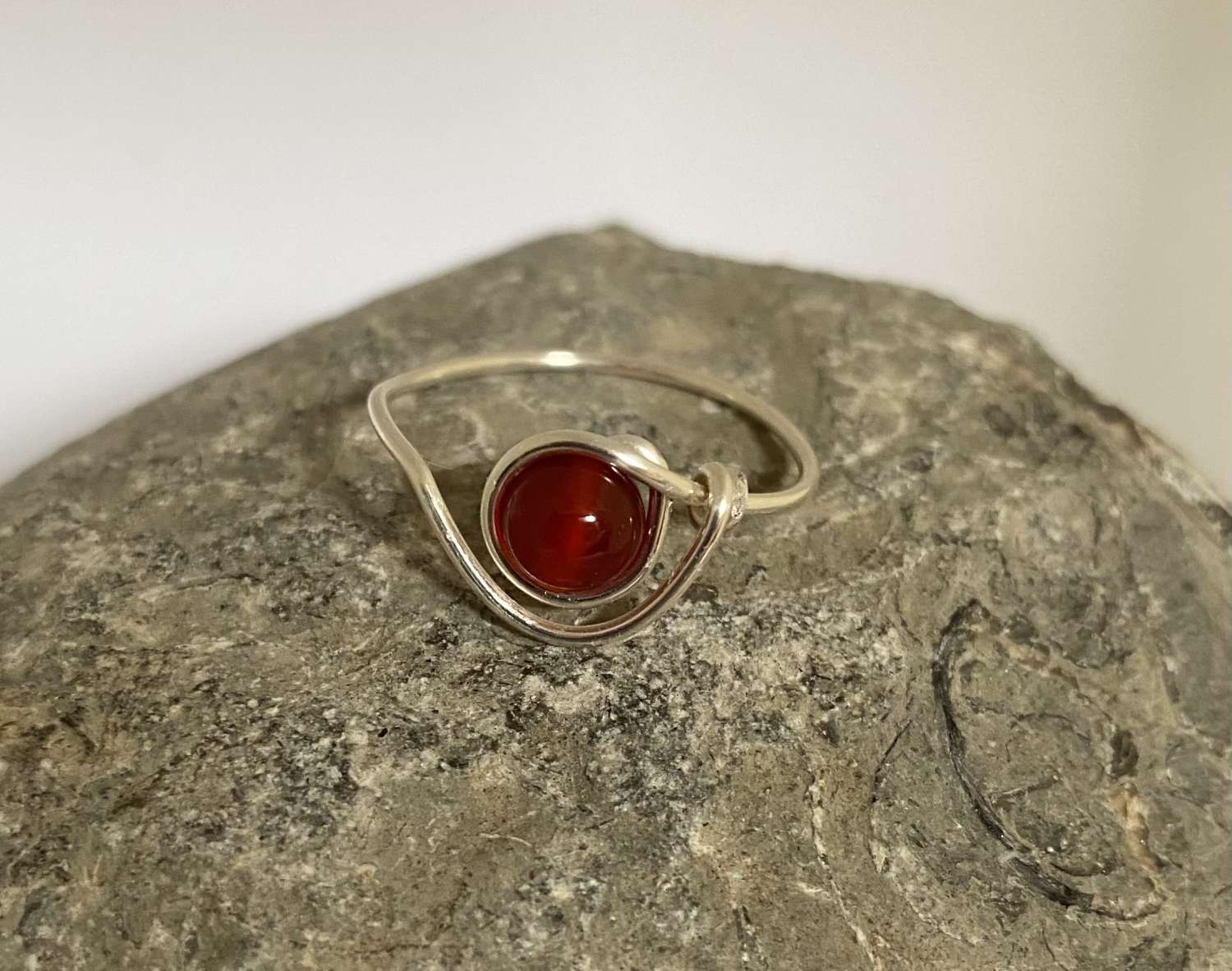 Red Minimalist Ring Red Minimalist Ring
