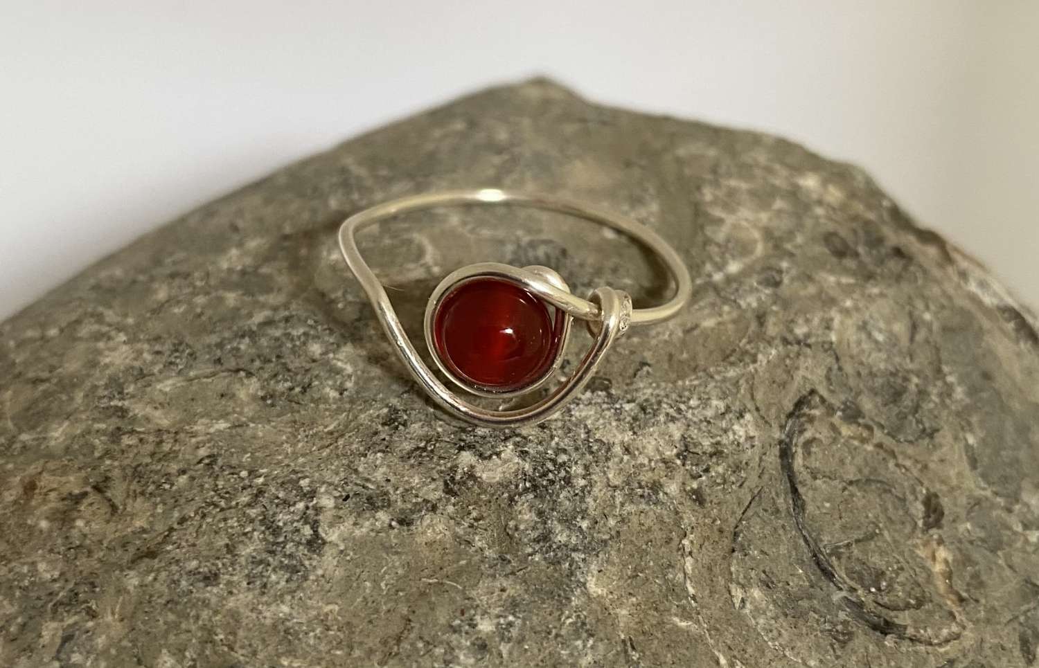Red Minimalist Ring Red Minimalist Ring