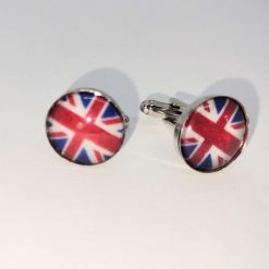 Hand Made coronation inspired Union Jack Cufflinks 4