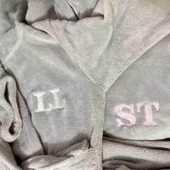 Personalised Baby Dressing Flower Girl/Boy Gown, Bath Robe Embroidered Name, initials Party, Wedding, Christmas, Infant, Toddler Gift 2
