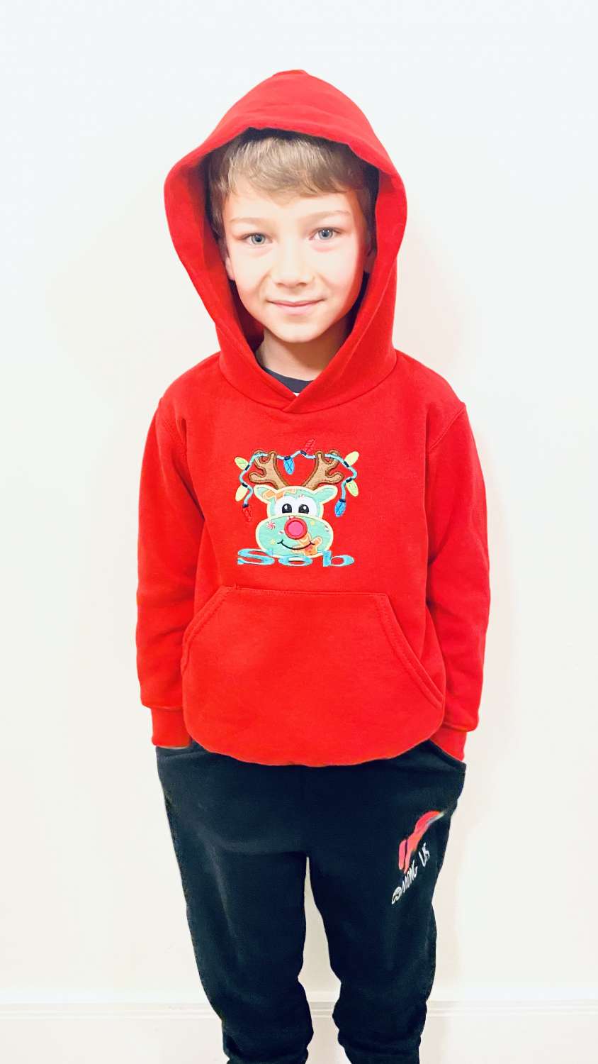 Personalised Unique Christmas Rudolph name jumper/hoodie boy/girl/baby personalised Xmas gift, present Personalised Unique Christmas Rudolph name jumper/hoodie boy/girl/baby personalised Xmas gift, present