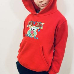 Personalised Unique Christmas Rudolph name jumper/hoodie boy/girl/baby personalised Xmas gift, present