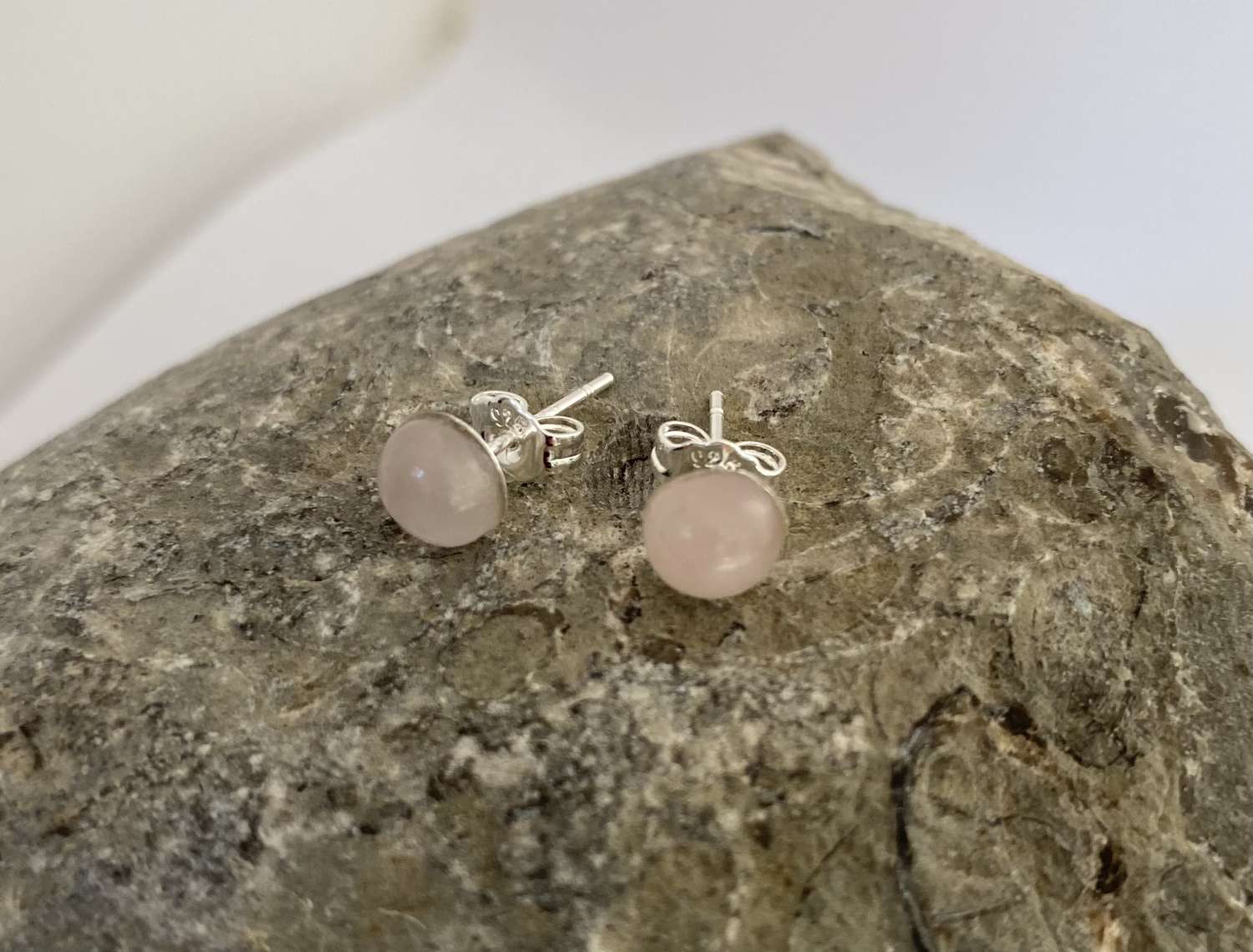 Rose Quartz Studs Rose Quartz Studs
