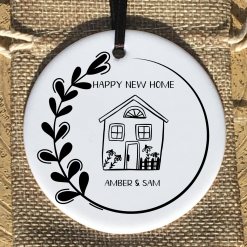 New home gift, First home gift for couple, Housewarming gift, Ceramic ornament for new home, Keepsake gift, Pendant decoration 1 New home gift, First home gift for couple, Housewarming gift, Ceramic ornament for new home, Keepsake gift, Pendant decoration 1