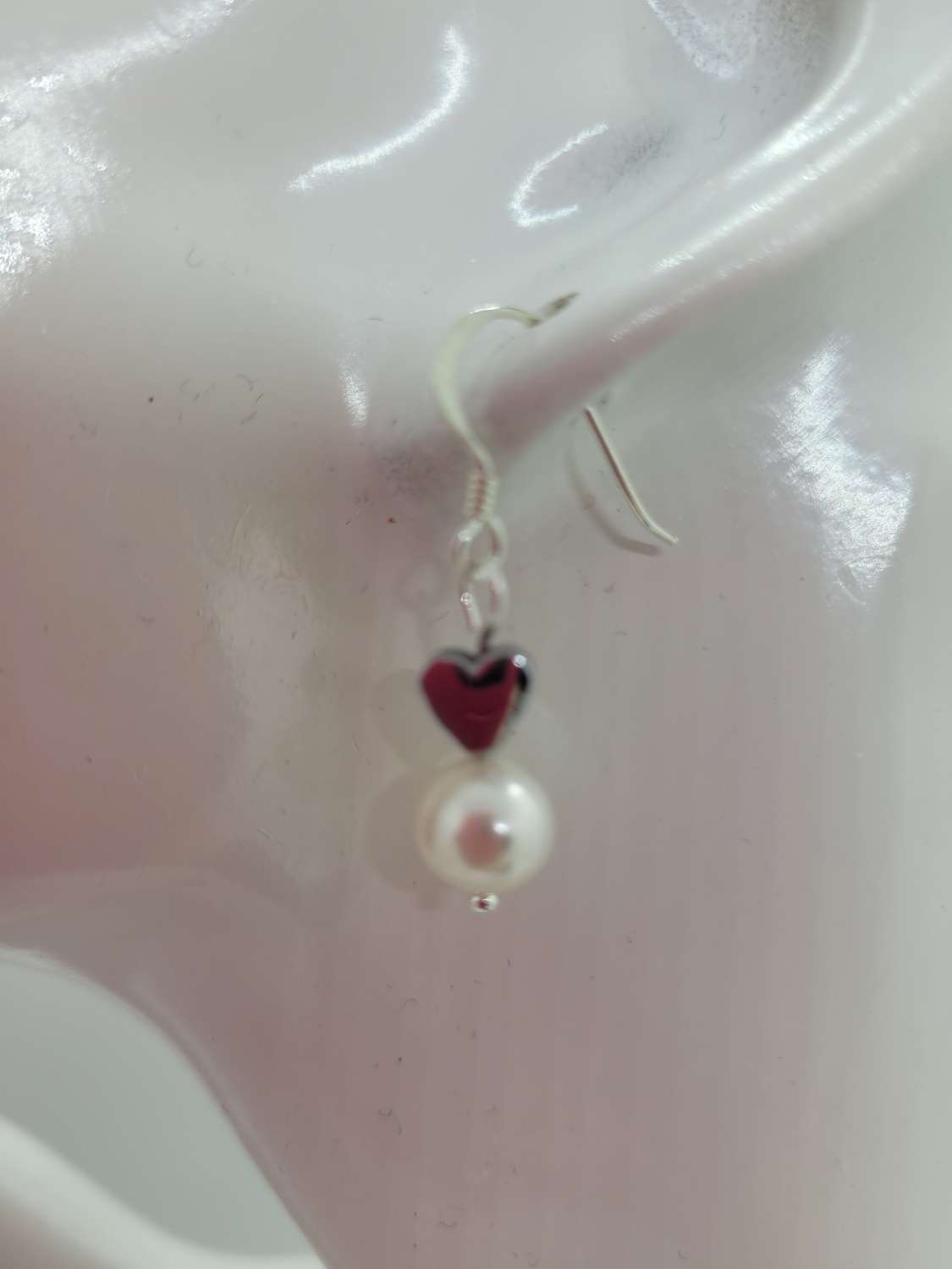 20220502_141808 Hematite and Pearl earrings 2