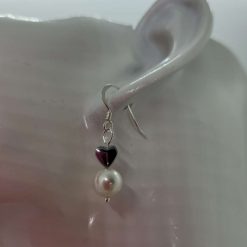 Hematite and Pearl earrings 2 Hematite and Pearl earrings 10