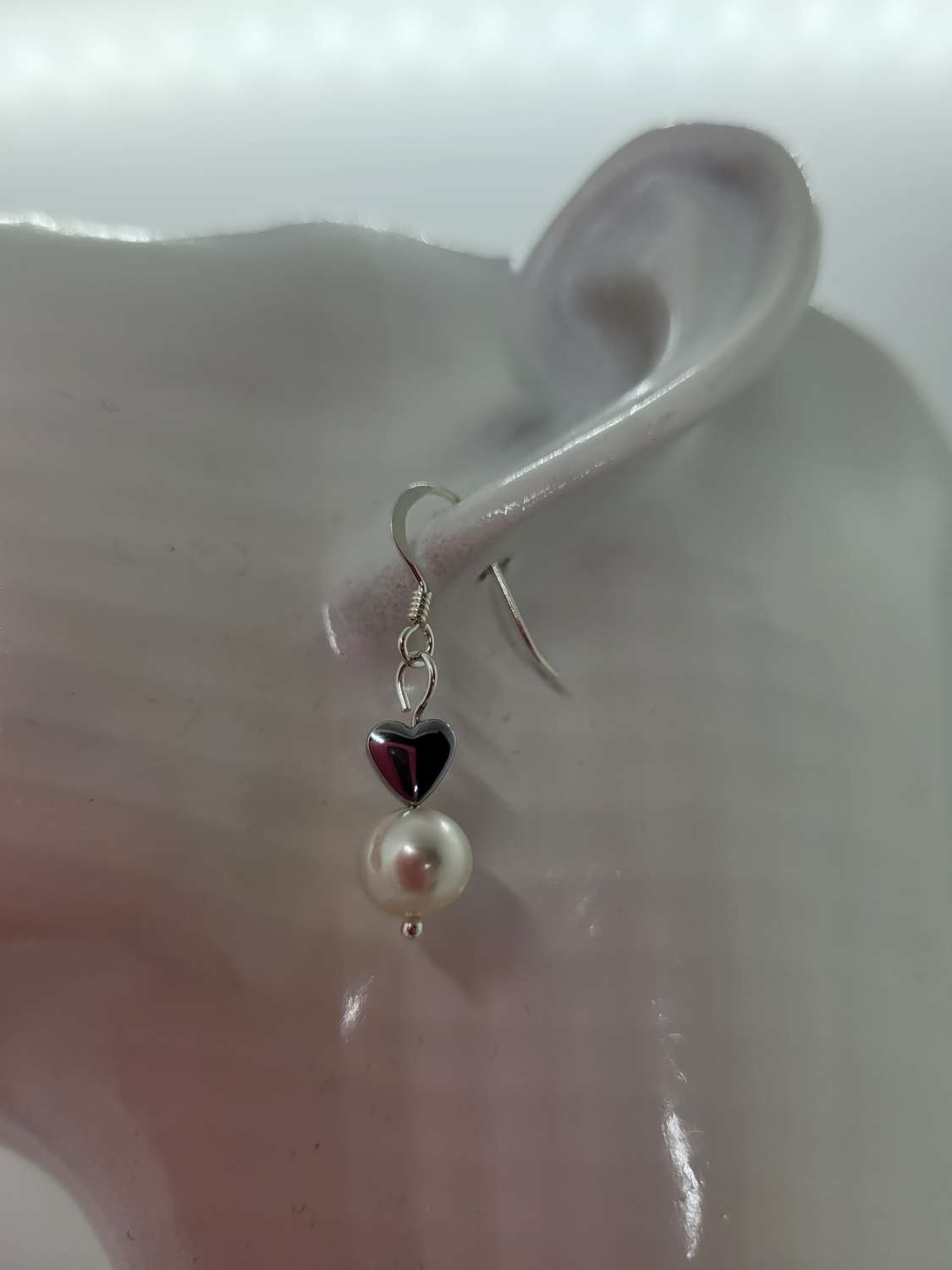 20220502_141823 Hematite and Pearl earrings 3