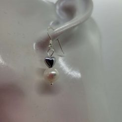 Hematite and Pearl earrings 3 Hematite and Pearl earrings 11