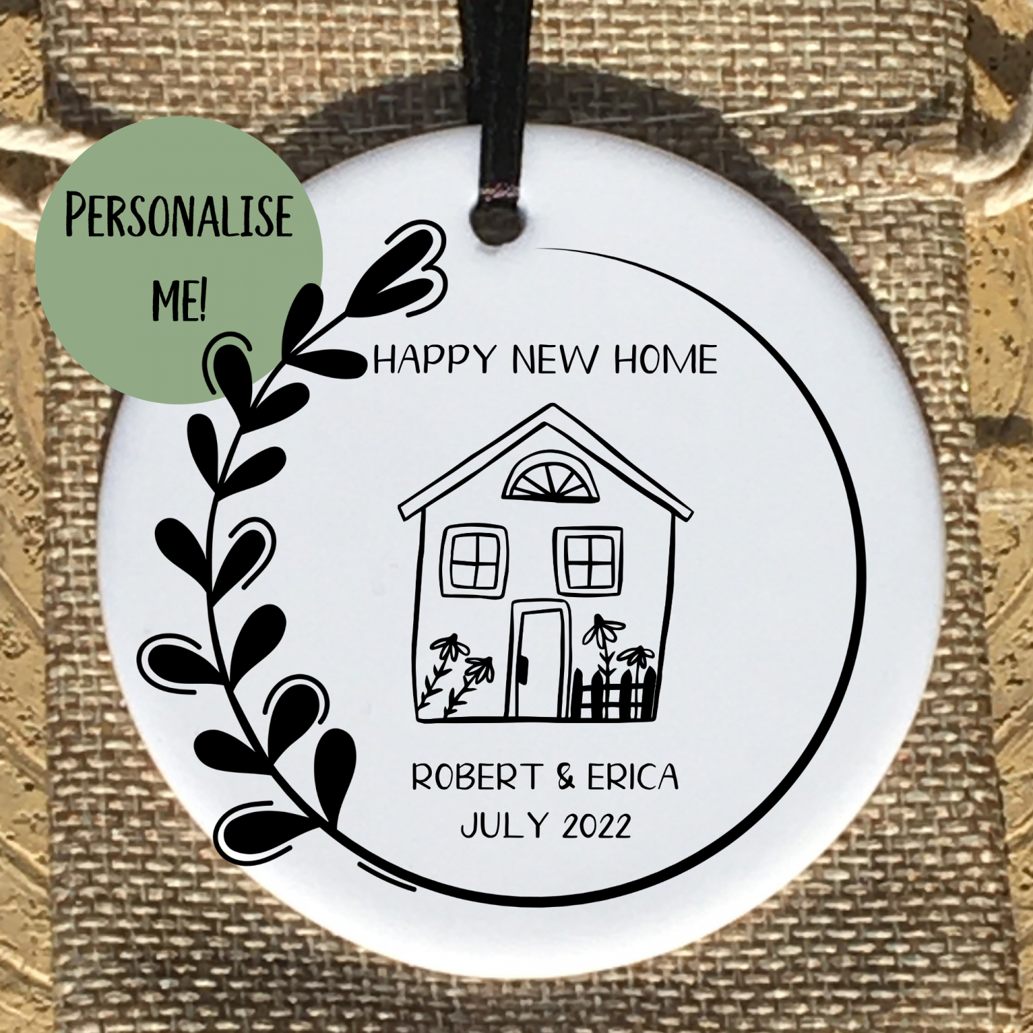 New home gift, First home gift for couple, Housewarming gift, Ceramic ornament for new home, Keepsake gift, Pendant decoration New home gift, First home gift for couple, Housewarming gift, Ceramic ornament for new home, Keepsake gift, Pendant decoration