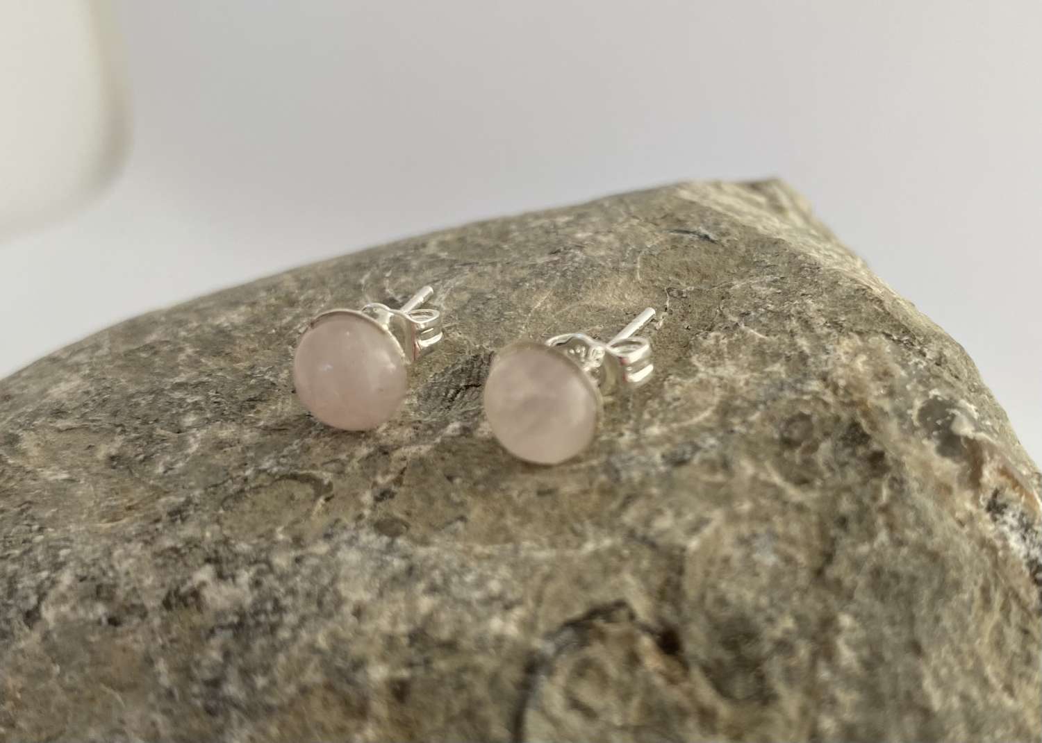 Rose Quartz Studs Rose Quartz Studs
