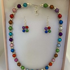 Multi Coloured Jewellery Set