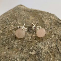 Rose Quartz Studs