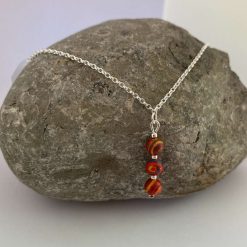 Orange Malachite Necklace and Earrings Set 5 Orange Malachite Necklace and Earrings Set 5