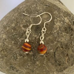 Orange Malachite Necklace and Earrings Set 8 Orange Malachite Necklace and Earrings Set 8