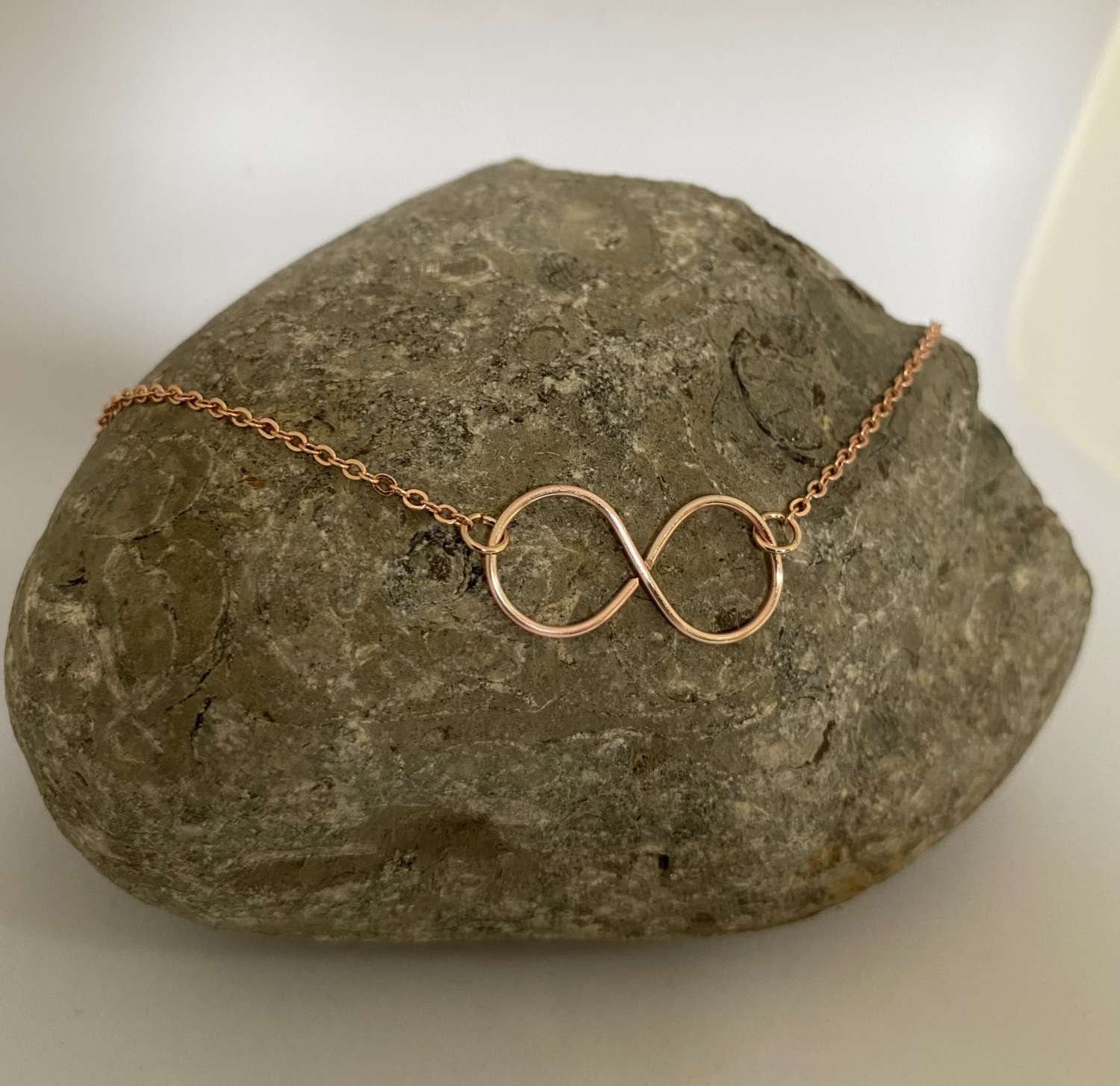 Rose Gold Circle Link Necklace Rose Gold Circle Link Necklace