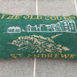 St Andrew's Golf Course Hand Sewn Cushion from Vintage Bar Towel