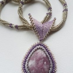 Beaded Pendant and Chain.