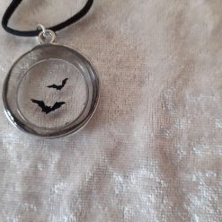 Gloriously spooky bat pendant