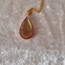 Gloriously unique colourwash pendant. Free P&P