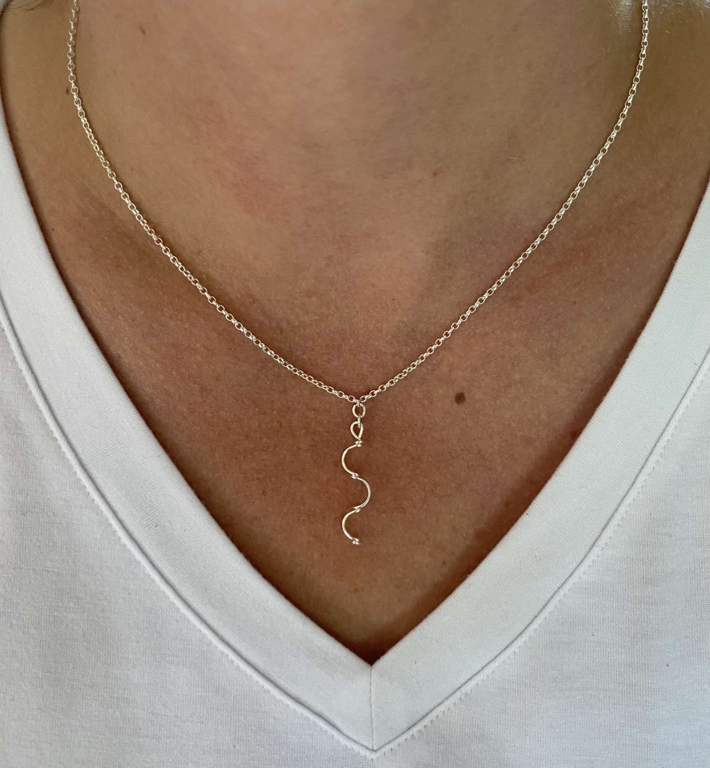 Wave Pendant Necklace Wave Pendant Necklace