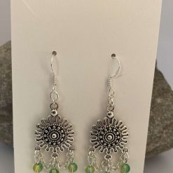 Green Chandelier Earrings