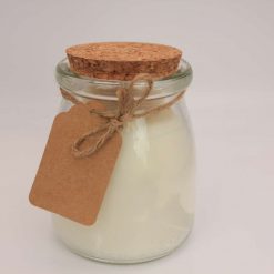 Large Glass Jar Crackle Wick Candle