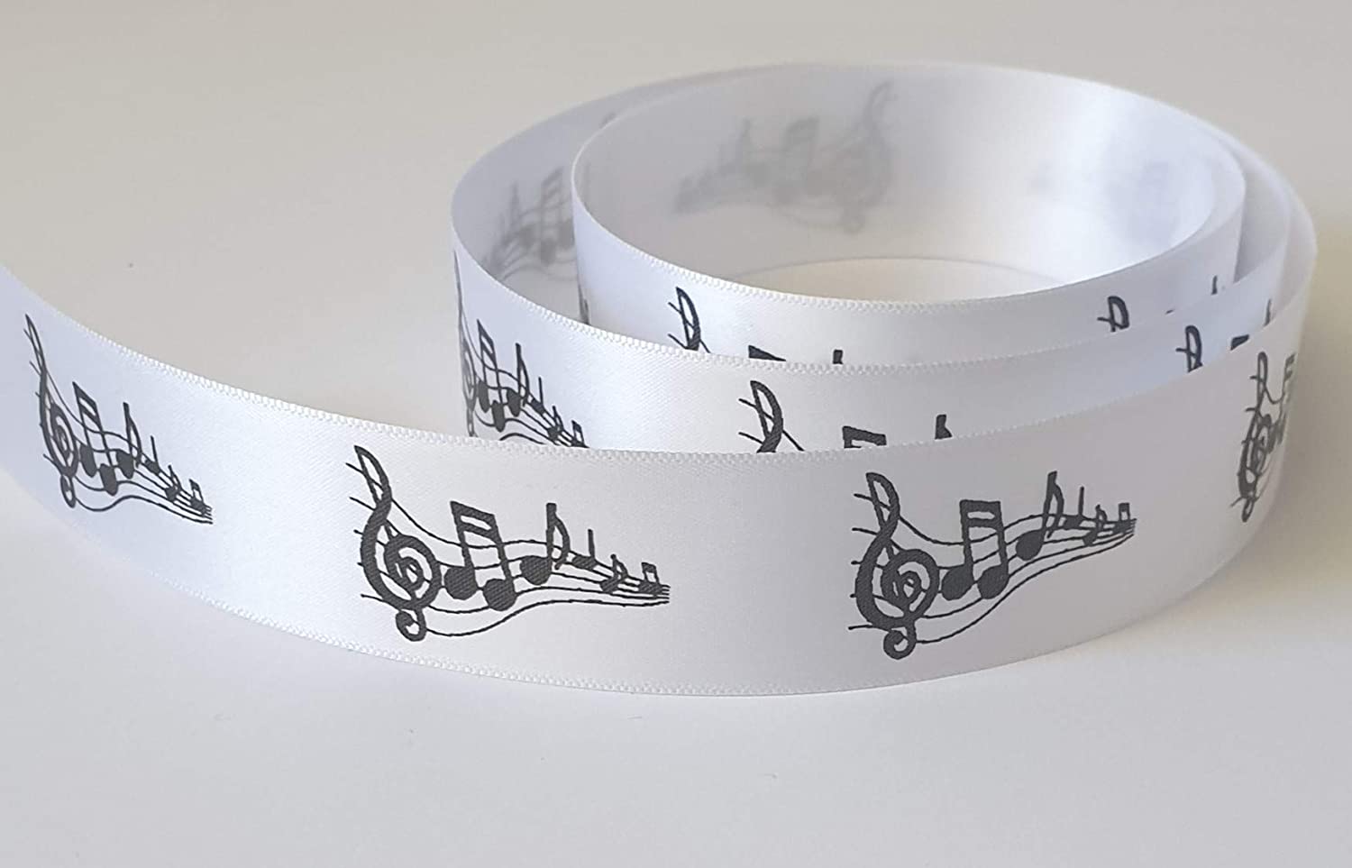 Music Note Ribbon 25mm, Various Lengths available - MadeMe