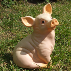 Latex mould / mold for a Sitting Pig.