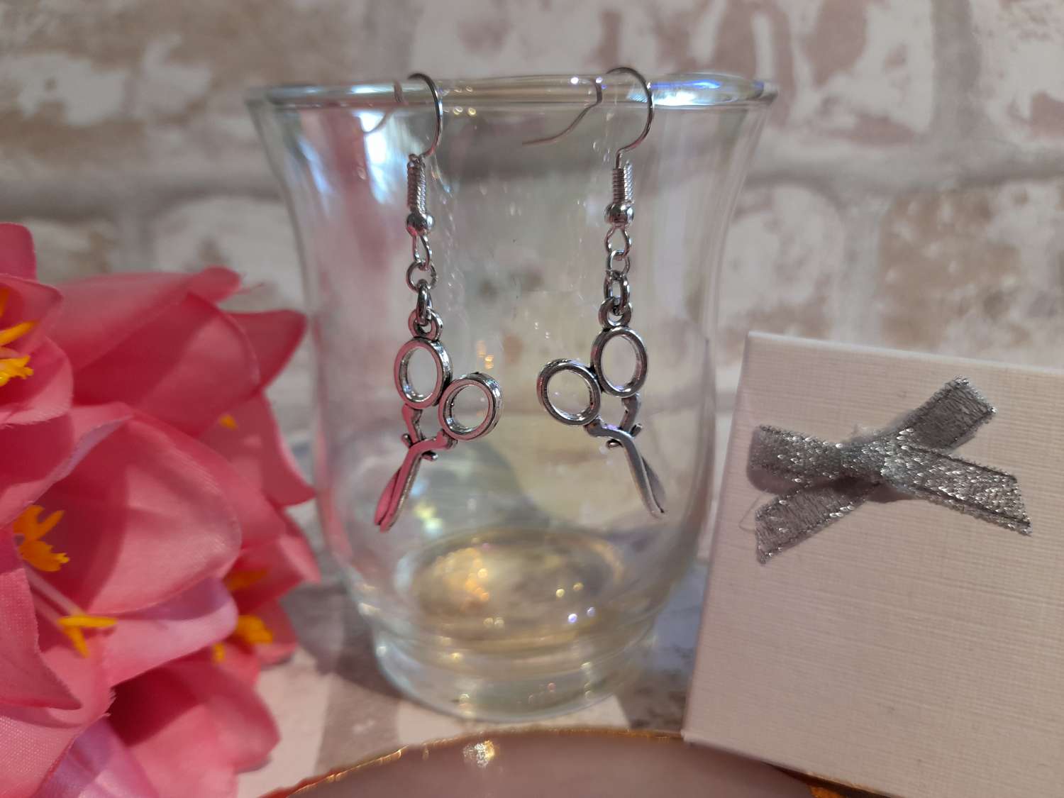 Handmade Tibetan Silver Scissors Earrings Handmade Tibetan Silver Scissors Earrings