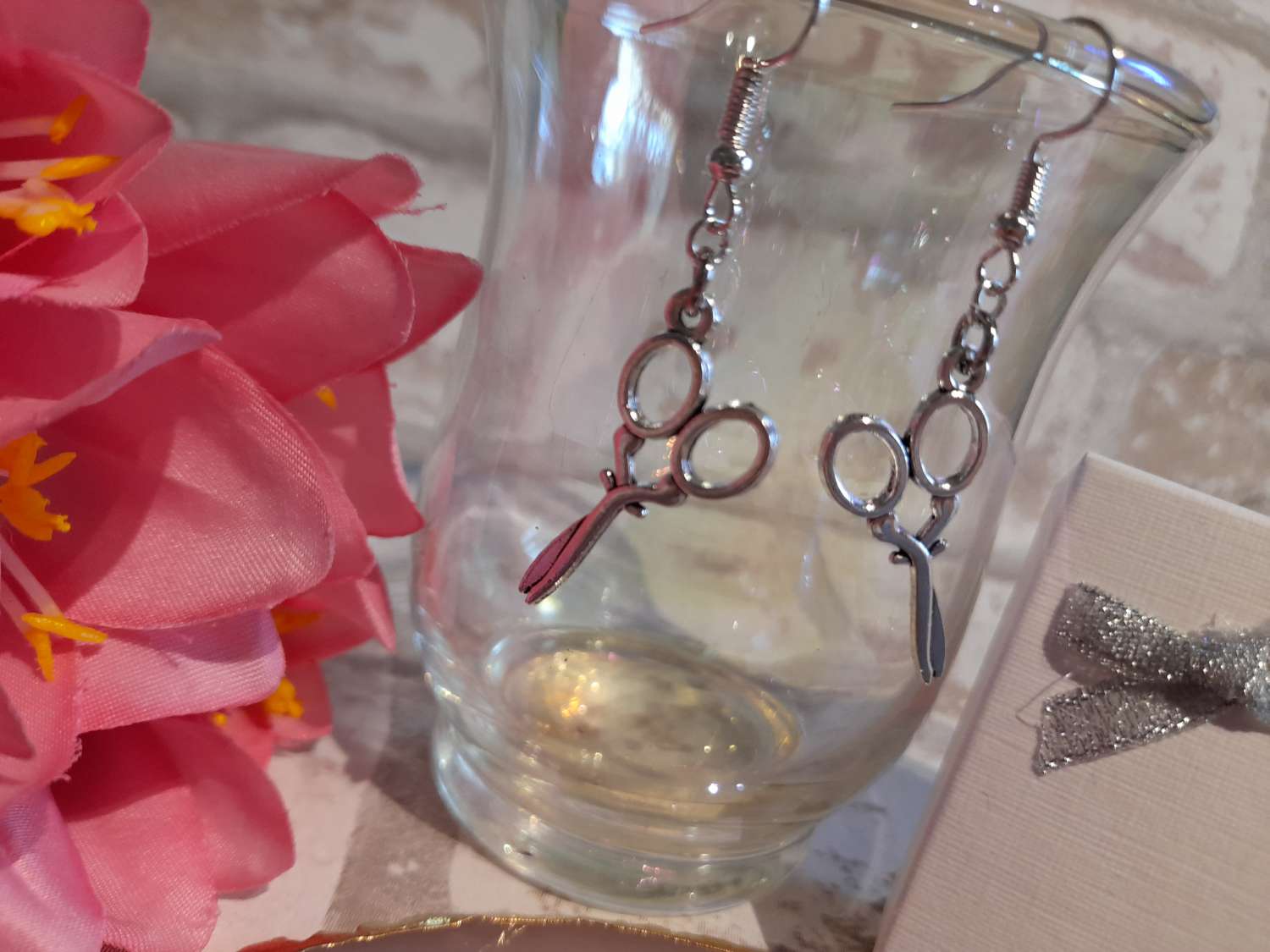 Handmade Tibetan Silver Scissors Earrings Handmade Tibetan Silver Scissors Earrings