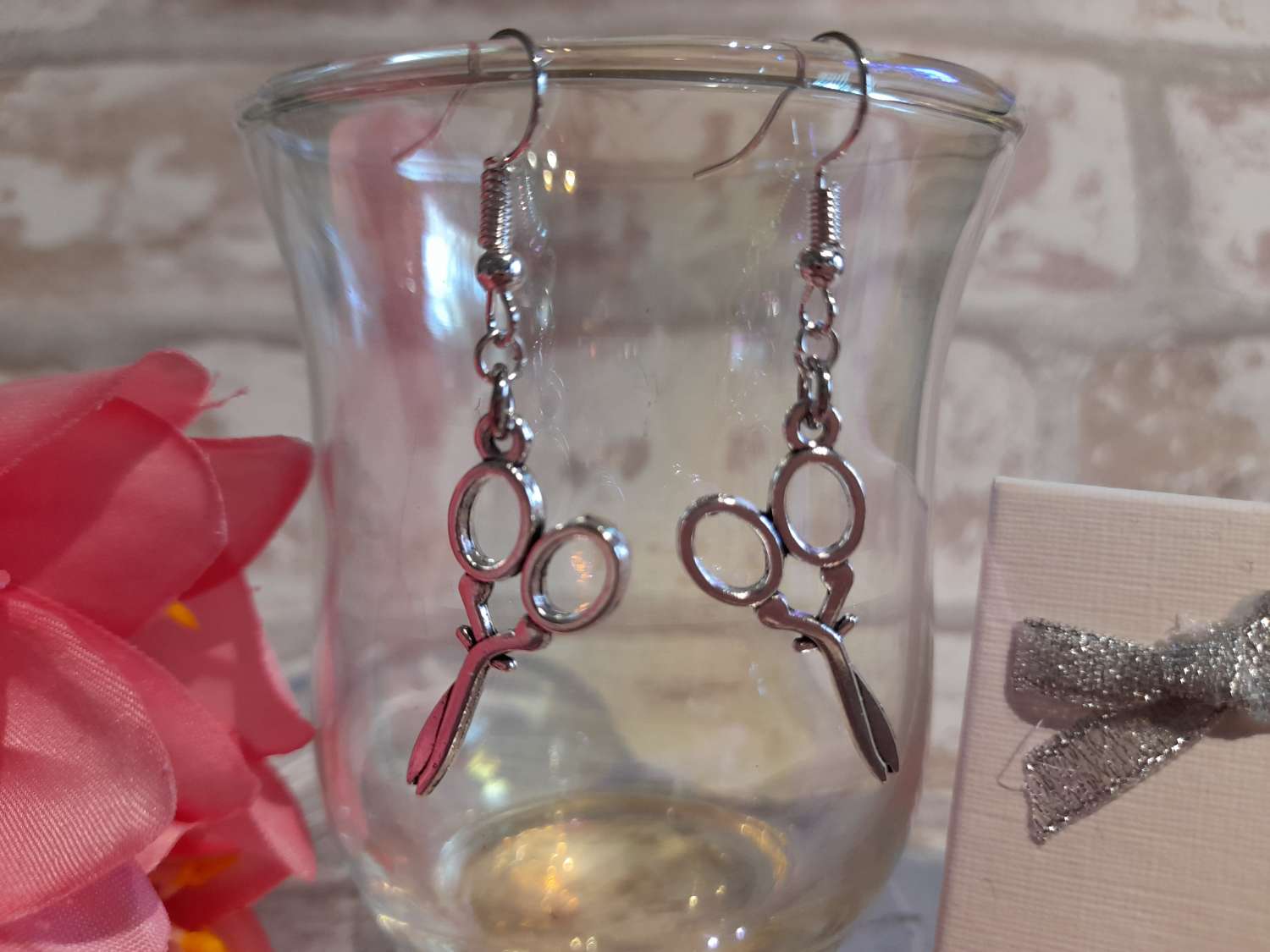 Handmade Tibetan Silver Scissors Earrings Handmade Tibetan Silver Scissors Earrings