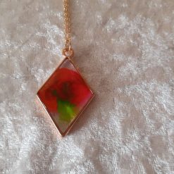 Gloriously unique colourwash pendant.  Free UK P&P