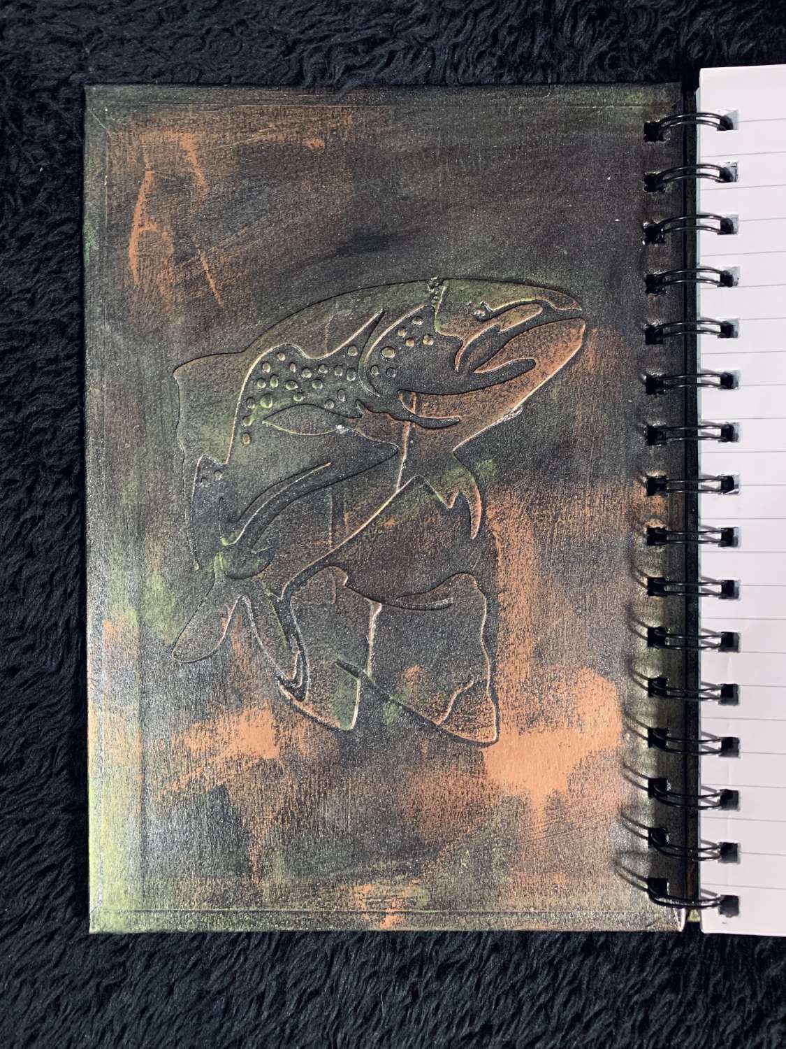 Handmade Fishing Hardback Notebook Handmade Fishing Hardback Notebook
