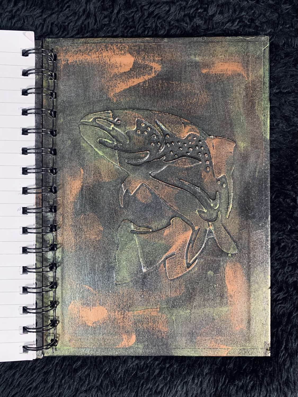 Handmade Fishing Hardback Notebook Handmade Fishing Hardback Notebook