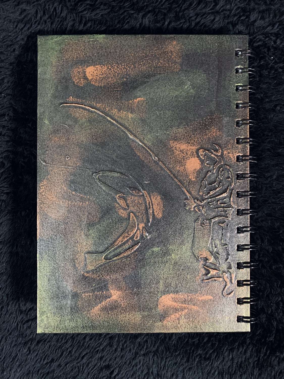 Handmade Fishing Hardback Notebook Handmade Fishing Hardback Notebook