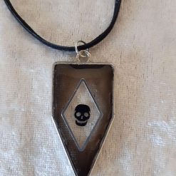Gloriously spooky skull pendant
