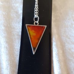 Gloriously unique colourwash pendant. Free UK P&P