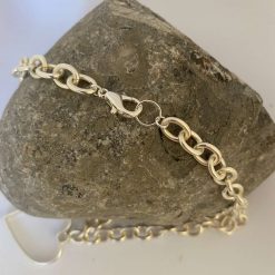 Chunky Silver Heart Necklace 7 Chunky Silver Heart Necklace 7